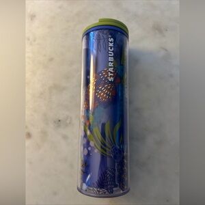 STARBUCKS Hawaii Collection Tumbler 16 oz Sea Turtles Gold Accents